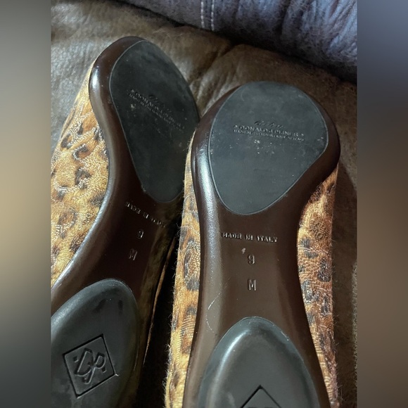 Donald J Pliner Leopard Print Mary Jane Flats - Size 9M - Made in Italy - Picture 3 of 4